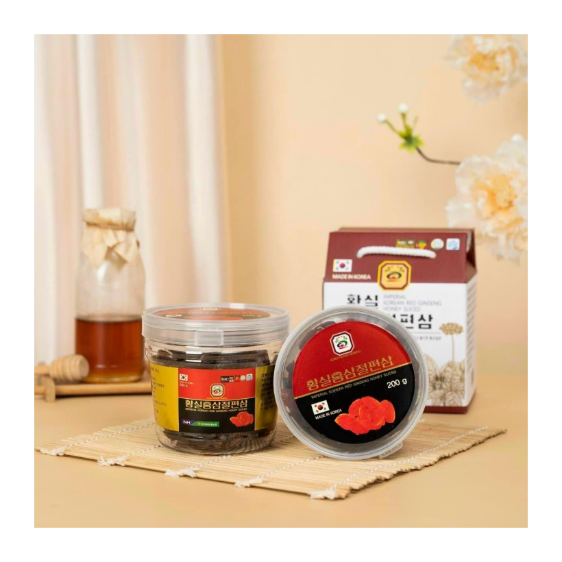 Hồng sâm lát tẩm mật ong Hàn Quốc 200 gram
