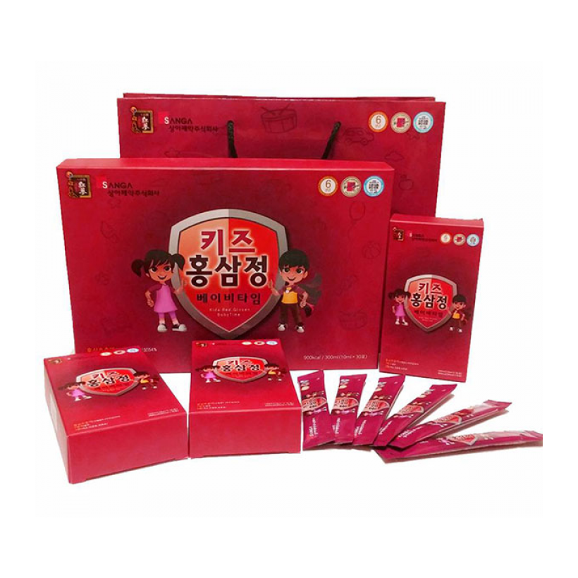 Nước Hồng Sâm Sanga Baby Giúp Trẻ Tăng Sức Đề Kháng Hộp 30 Gói Hàn Quốc 