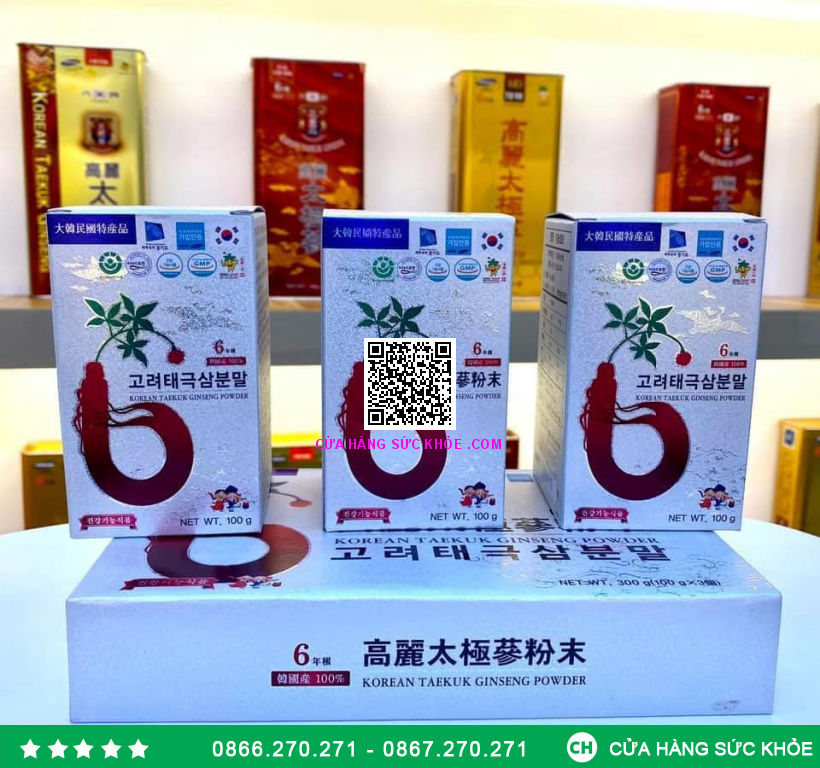 Bột thiên sâm chính phủ Premium – 300g Hàn Quốc cao cấp 1