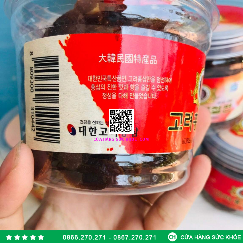 Thông tin sản phẩm sâm lát tẩm mật ong Hàn